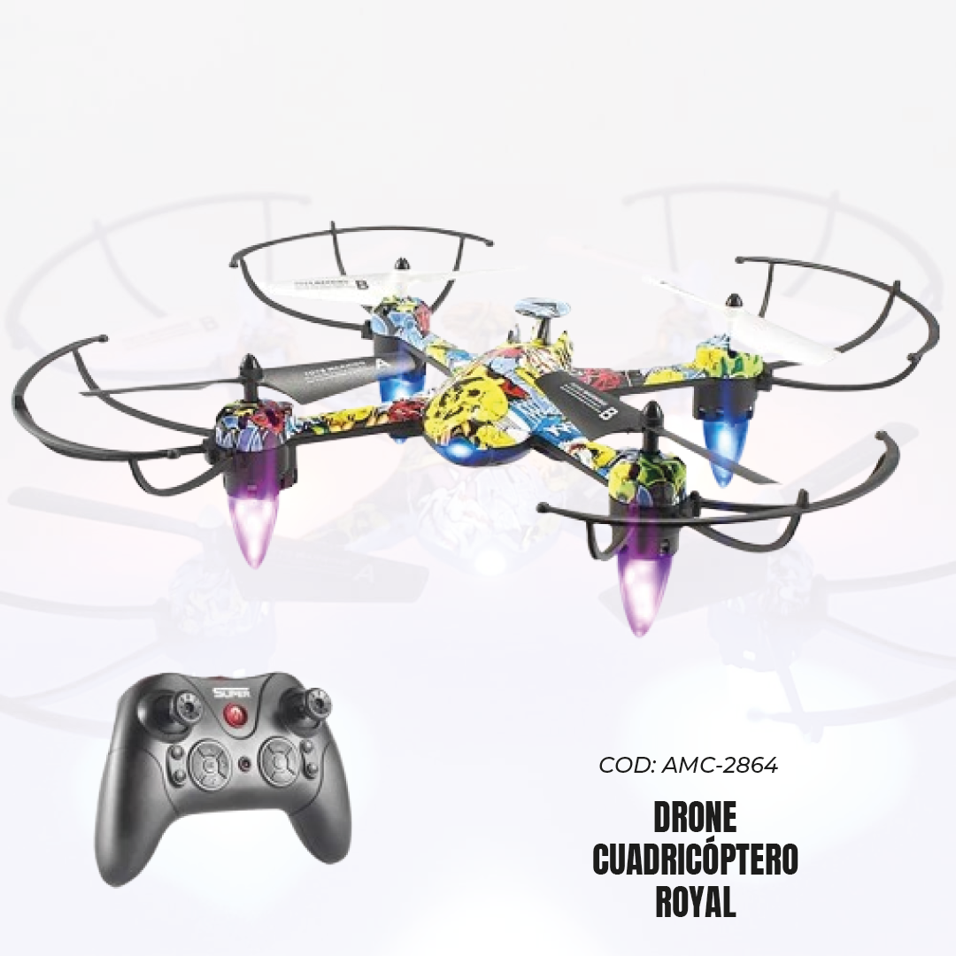 Drone cuadricóptero royal