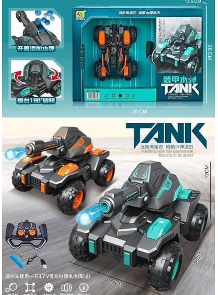 Tanque diaparador de orbiz a control remoto