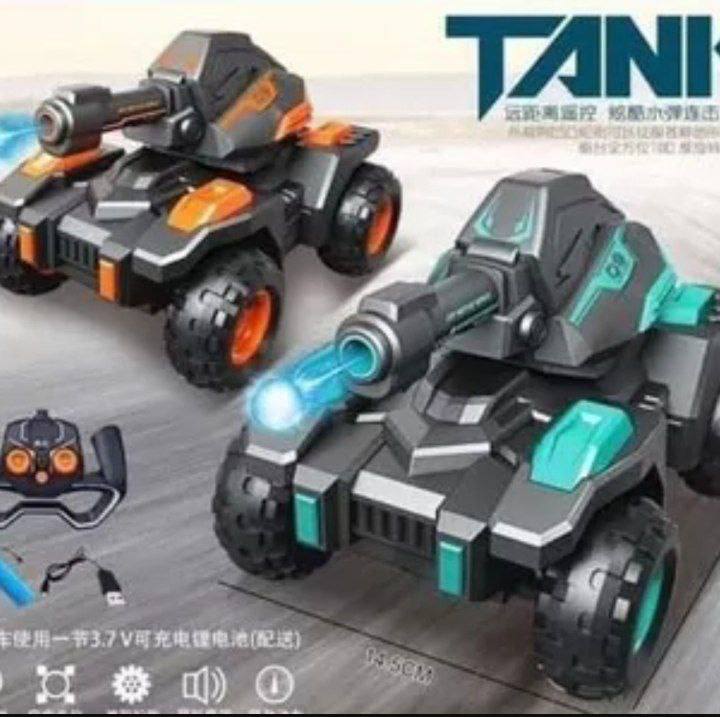 Tanque diaparador de orbiz a control remoto