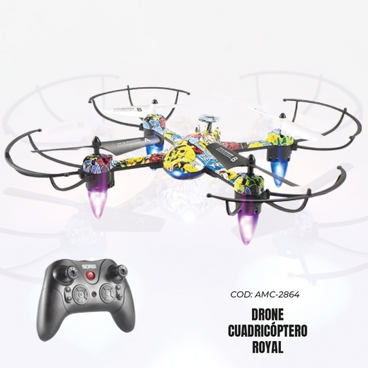 Drone cuadricóptero royal
